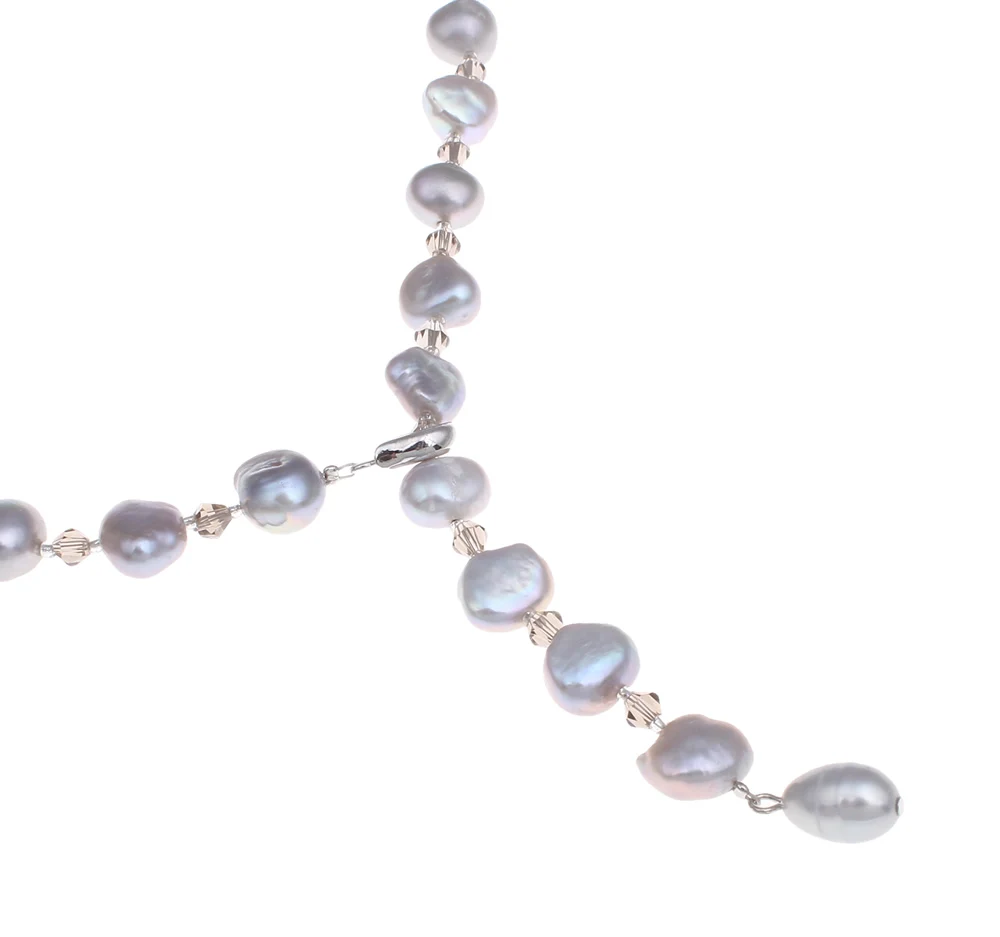 Пресноводный жемчуг свитер цепочка ожерелье ювелирные изделия свадебные