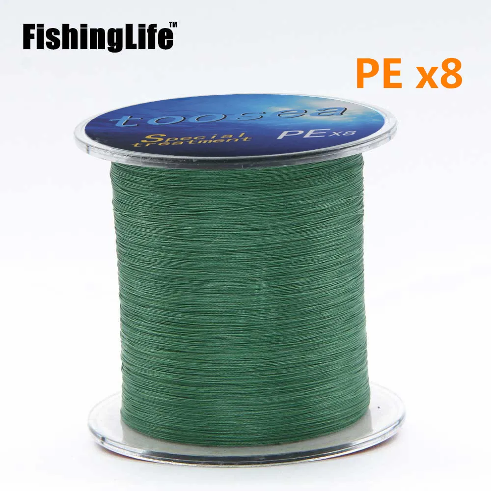 Рыболовная леска FishingLife 8 нитей 300 м сверхпрочная многонитевая пэ плетеная 20 анг.
