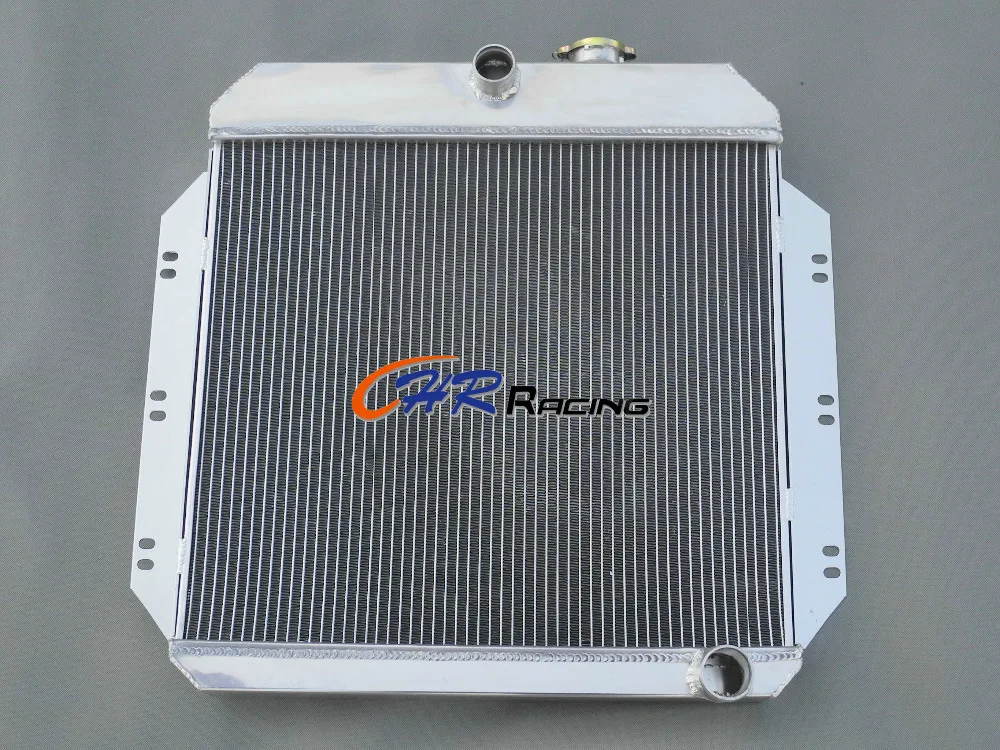 Алюминиевый радиатор и вентилятор * 2 для Chevy / GM грузовика руководство 1960 1961 1962