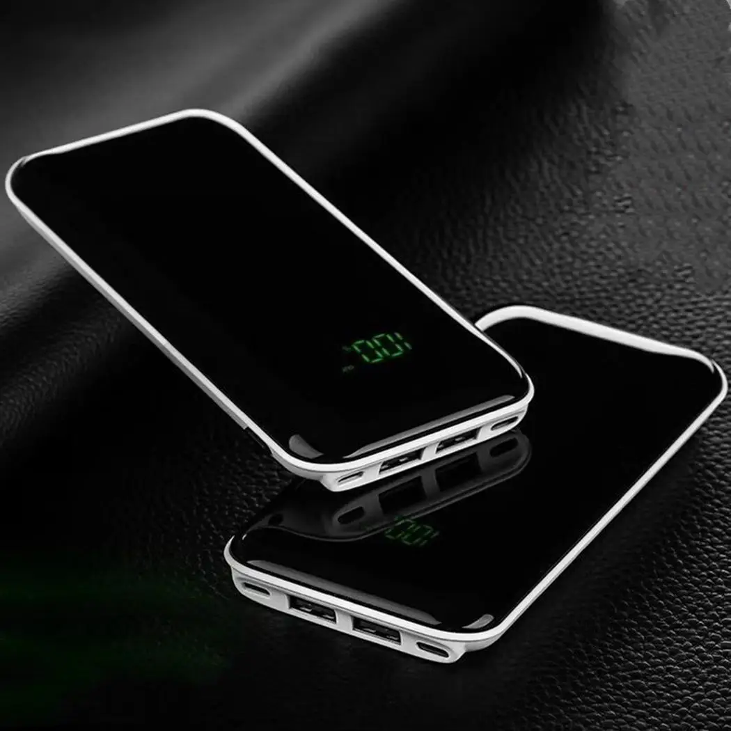 Портативный внешний аккумулятор чехол 18650 Двойной usb порт цифровой дисплей