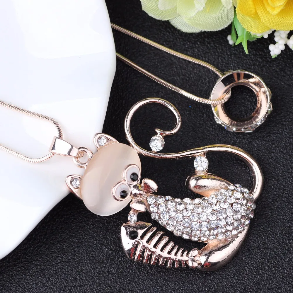 Женское массивное ожерелье с кулоном кошачий глаз|accessories fashion|fashion accessoriesgold chain choker