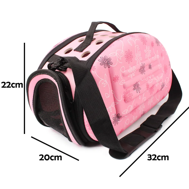 32*20*22cm EVA Foldable Carrying Bags For Small Dogs Singles Portable Breathable Outdoor Transport Pet Cat Puppy Dog Carriers images - 6