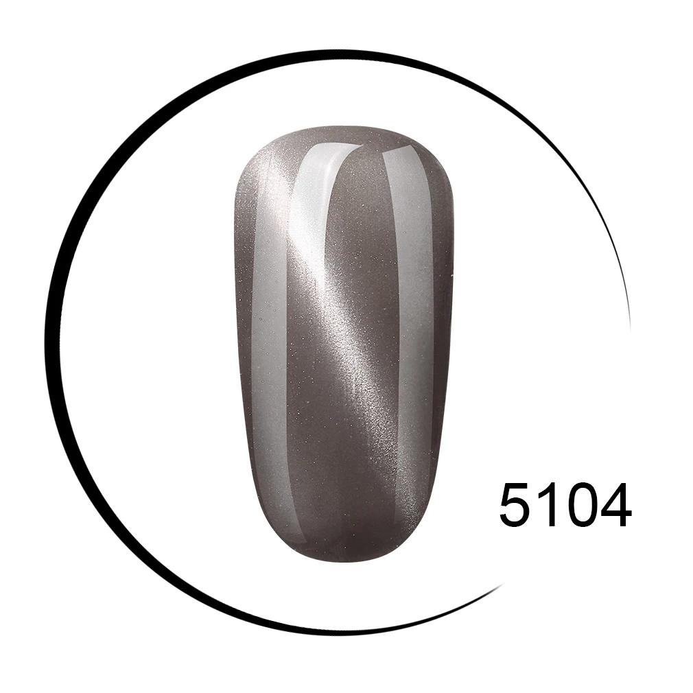 5104 Elite99, 10 мл, кошачий глаз, серия, лак для ногтей, розовое золото, гель для дизайна ногтей, замачиваемый, Гель-лак для ногтей, полувернис, Перманентный гель, лак - Цвет: 5104