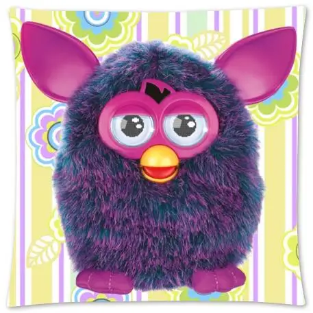 Пользовательский Furby с цветком модный стиль хлопок на молнии Лен декоративная