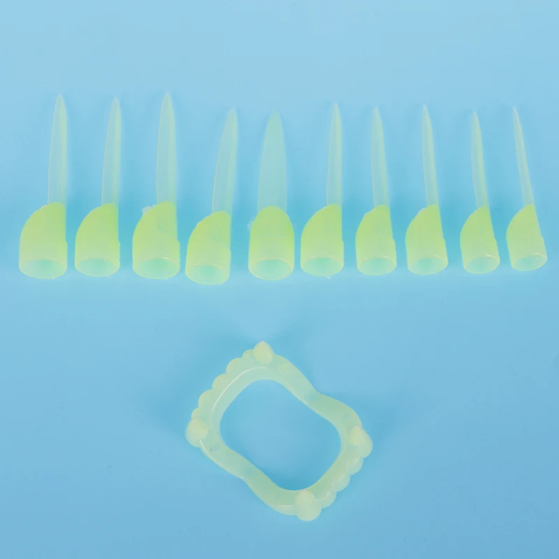 1 комплект светящееся ужасное веселье платье клоуна Зубы вампира поддельные