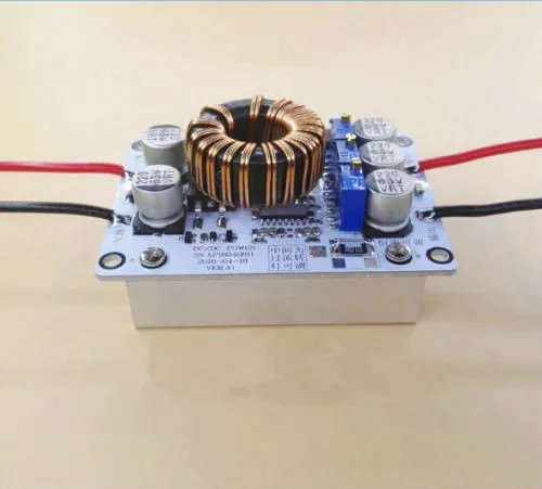 600W 10A DC повышающий преобразователь мощности CA CV алюминиевая база+ вентилятор 10-60 в вход
