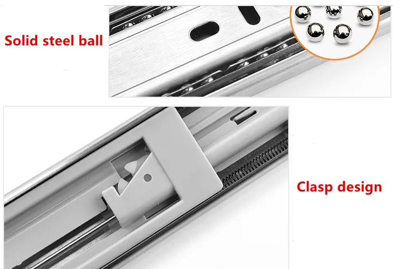 1 пара Нержавеющая сталь Боковое крепление шариковый подшипник 3