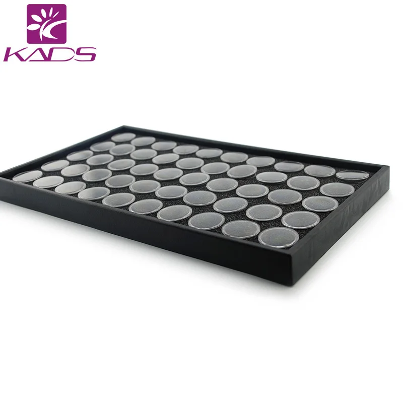 KADS Высокое Качество 50 Горшки Nail Art Дисплей Окно Для Показать Украшения Ногтей