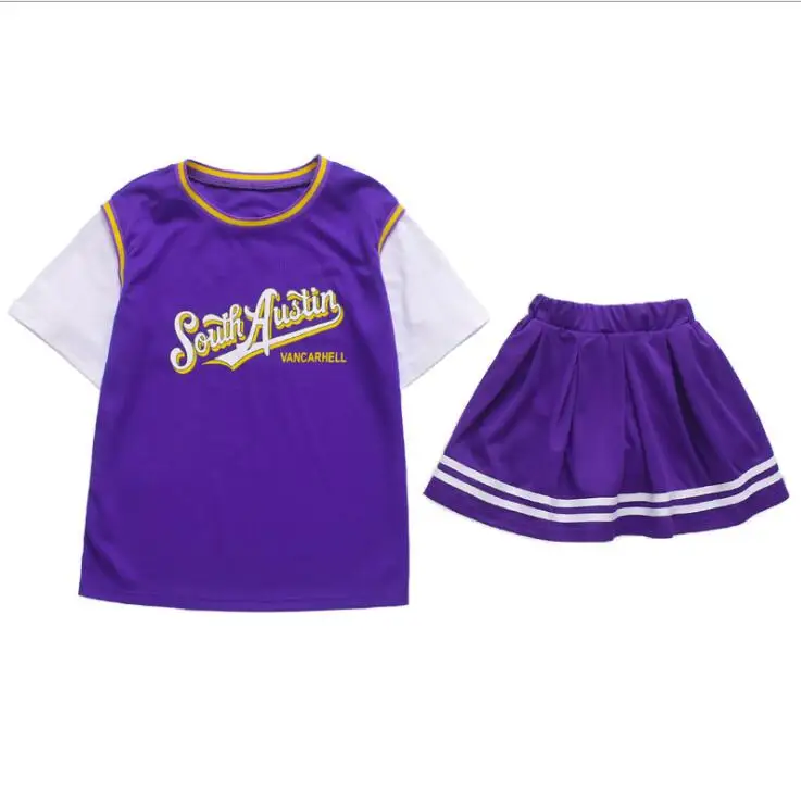Girl set Детская спортивная одежда, танцевальные костюмы для джаза, костюмы в стиле хип-хоп для девочек, детская Одежда для танцев, топ для чирлиады, штаны, уличная одежда для сцены - Цвет: Girl set