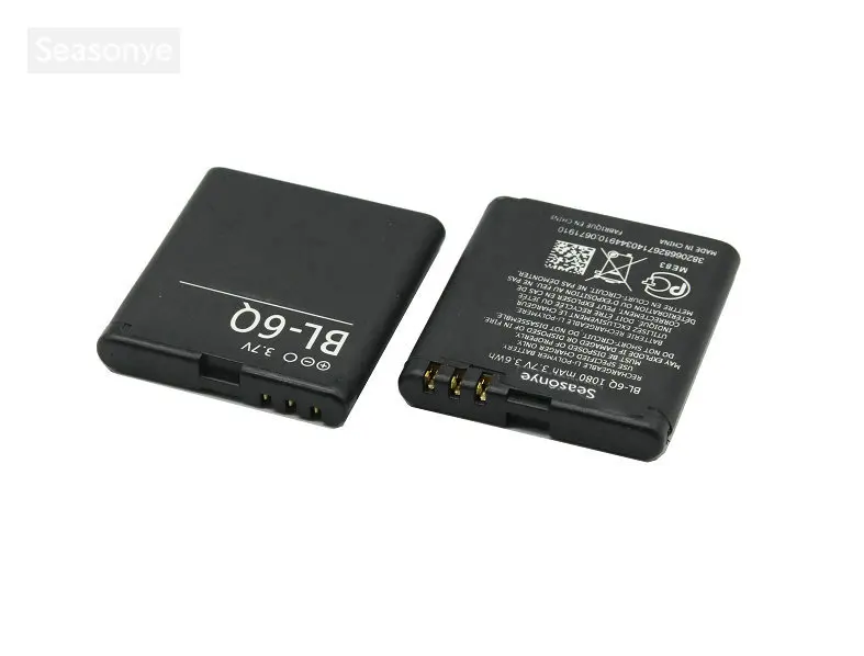 Seasonye 3x1080mAh/3.6Wh BL 6Q / BL6Q 3.7VDC сменный литий ионный аккумулятор для Nokia 6700 Classic 6700C E51i N82