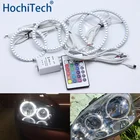 Дневные ходовые огни для Chevrolet Lacetti Optra Nubira 2002, 2003, 2004-2008, разноцветные, комплект светодиодов глаза ангела RGB галогеновые кольца, ДХО