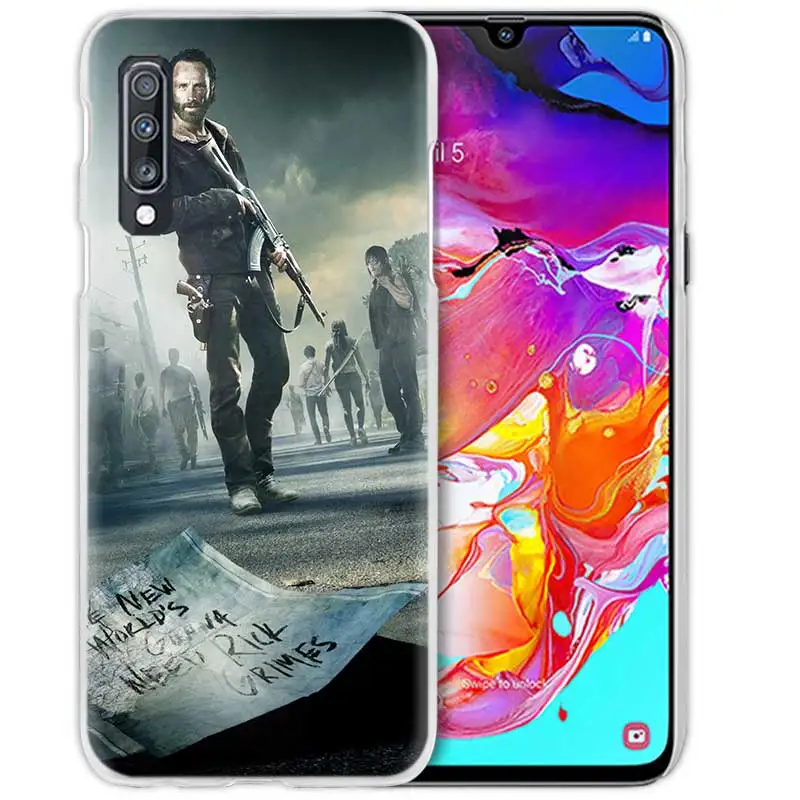 03 Чехол "Ходячие мертвецы" для samsung Galaxy A50 A70 A20e A40 A30 A20 A10 A8 A6 Plus A9 A7 Прозрачный жесткий чехол для телефона из поликарбоната - Цвет: 03
