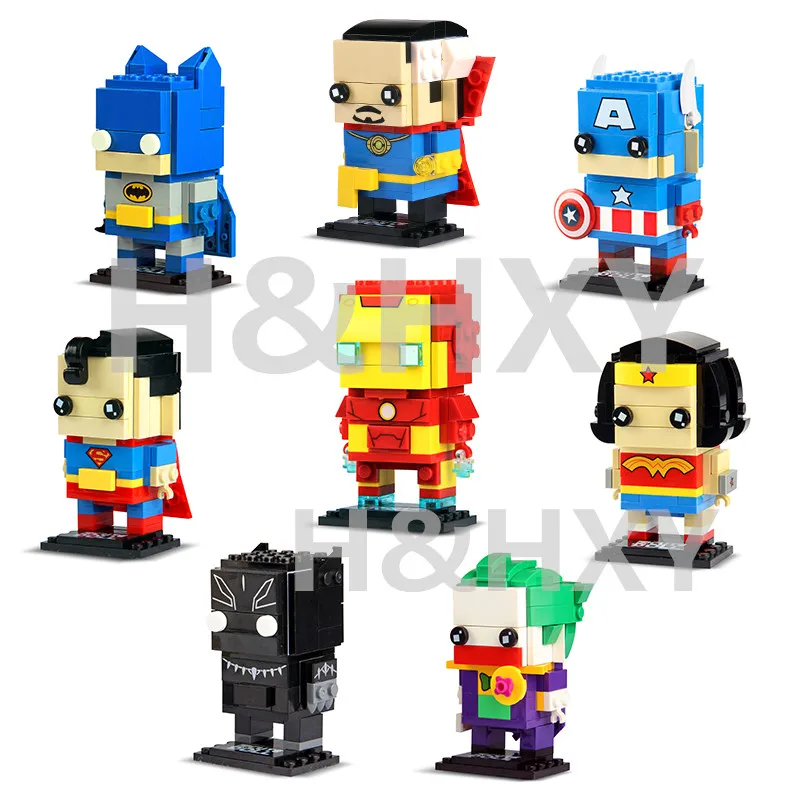 H& HXY милая кукла 6801-6822 18002 Voltron King мини-кубики Супер герои marvel Мстители Фигурки Decool строительный блок