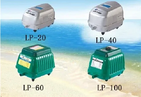 RESUN LP20 LP40 LP60 LP100 супер тихий мощный воздушный насос. LP-20 LP-40 LP-60 LP-100 высокая мощность Koi пруд аквариумный насос