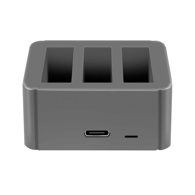 Black 3 порта батареи быстрое зарядное устройство type-C Usb зарядная коробка для Dji Osmo экшн-камеры - Цвет: Black