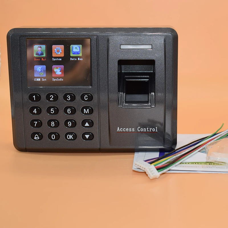 125 кГц Rfid отпечатков пальцев Wiegand контроль доступа ЖК дисплей TCP/IP запись времени