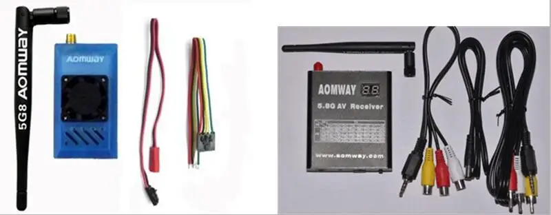Aomway 5 8 ГГц 1 Вт 1000 мВт 32CH AV TX RX передатчик/приемник с DVR Функция записи для FPV радиоуправляемого самолета|aomway