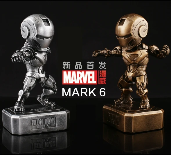 SAINTGI Железный человек 3 Марк 6 статуя Металл фигурку Gold Edition Мстители аниме Marvel MK42