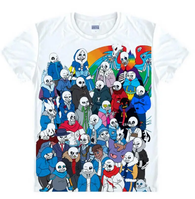 Новый костюм для косплея Undertale Sans все члены Хлопковая мужская футболка