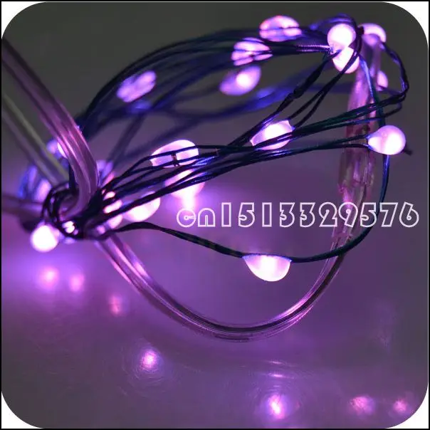 2 м 6 фута 20 led 3 AA на батарейках украшения LED медный/Серебряный провод сказочные