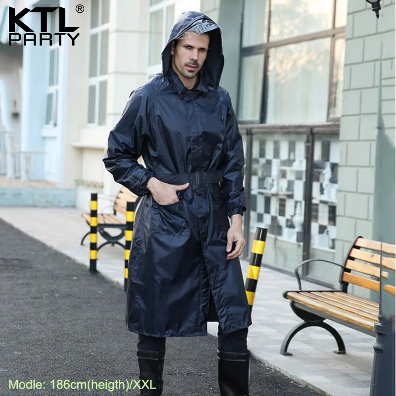 KTLPARTY мужские модные ветрозащитные плащи уличные дорожные дождевики для взрослых