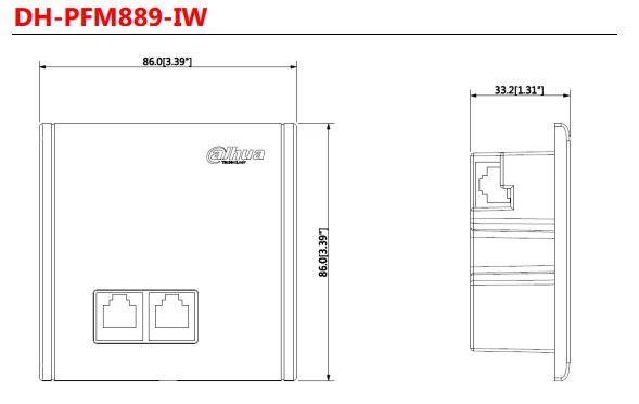 Dahua PFM889-IW N300 встроенный AP поддерживает режим маршрутизатора точка доступа клиент WDS точка доступа WDS клиент WDS репитер IP аксессуар