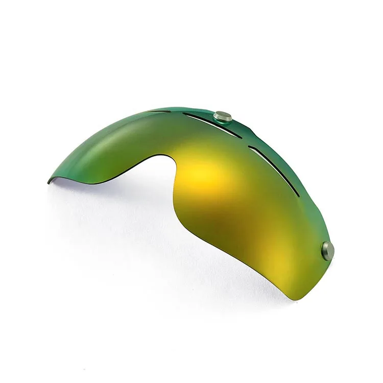 Walleva Поляризованные Сменные линзы для Giro Air Attack Shield шлем 8 цветов - Цвет линз: Золотой