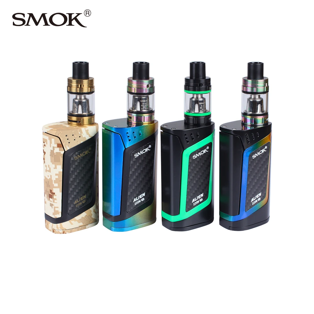 Smok Alien 220 Вт комплект Vape E cig обслуживаемый атомайзер с TFV8 детский танк электронная