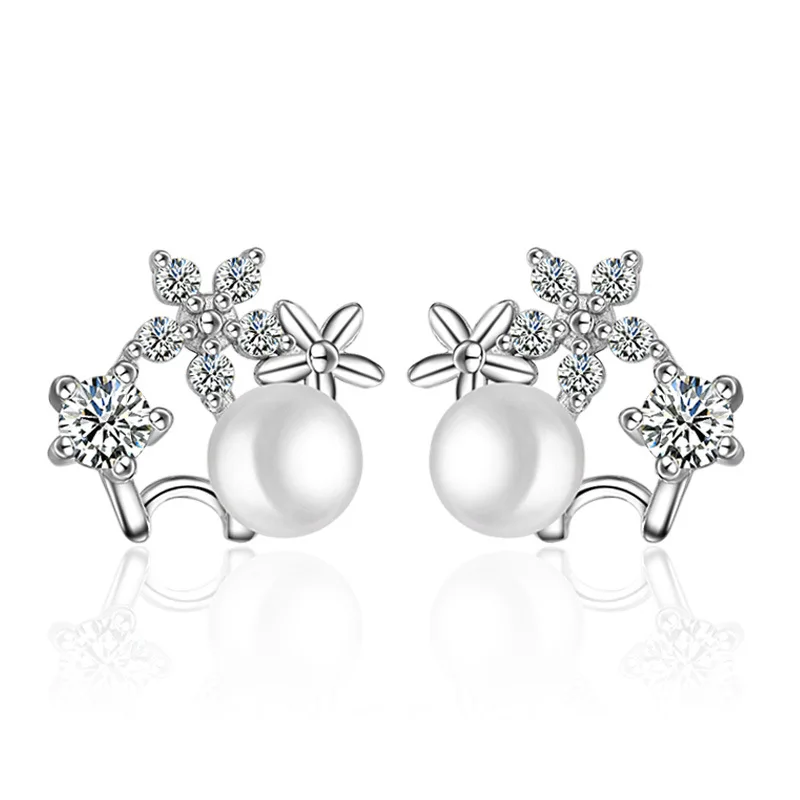 Женские серьги гвоздики из серебра 100% пробы с подсолнухом|Серьги-гвоздики| |