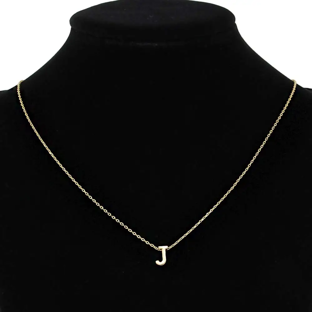 Oscenlife маленькая алфавит с заглавными буквами кулон Шарм Золотая Роза смоченным