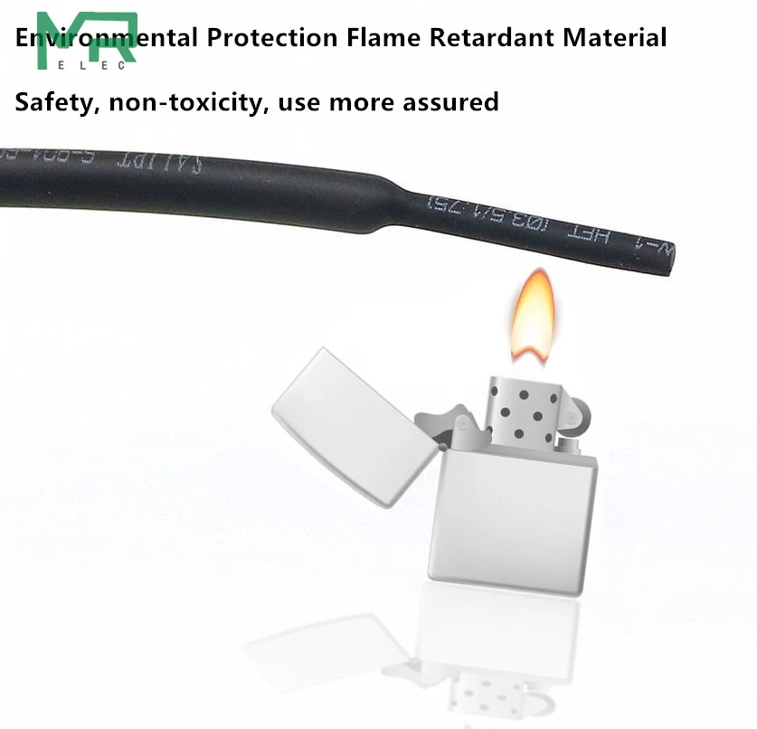 Полиолефиновая кабельная втулка 5 м/лот 1: 1 черный 0 8 мм ~ 10 соединитель сделай сам