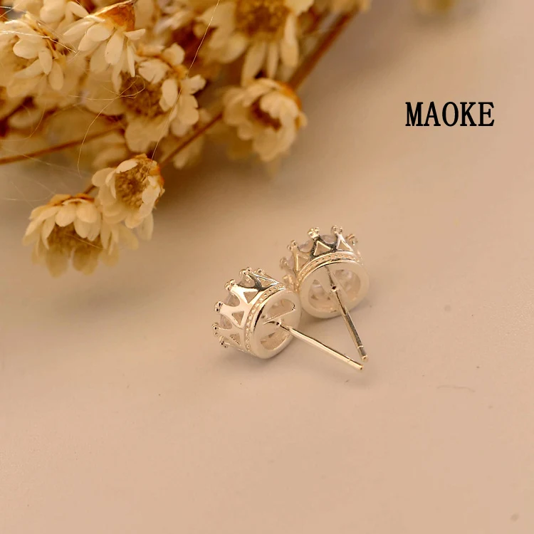 Акция оригинальные новые корейские женские гвозди из стерлингового серебра 925