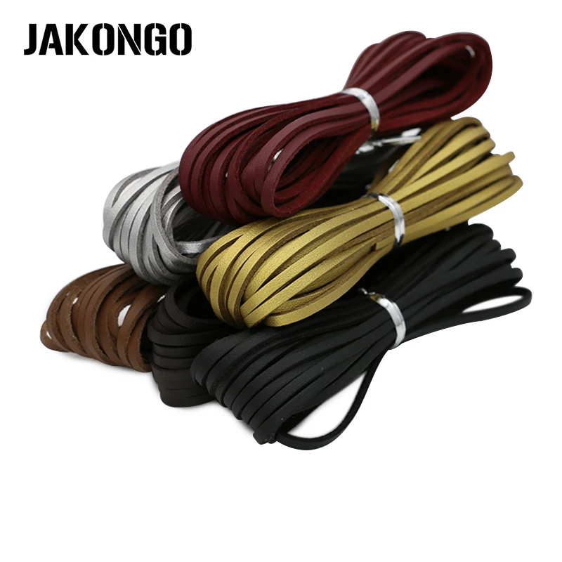 JAKONGO 5 м плоская Искусственная Замша корейский бархат кожаный шнур DIY веревка нить
