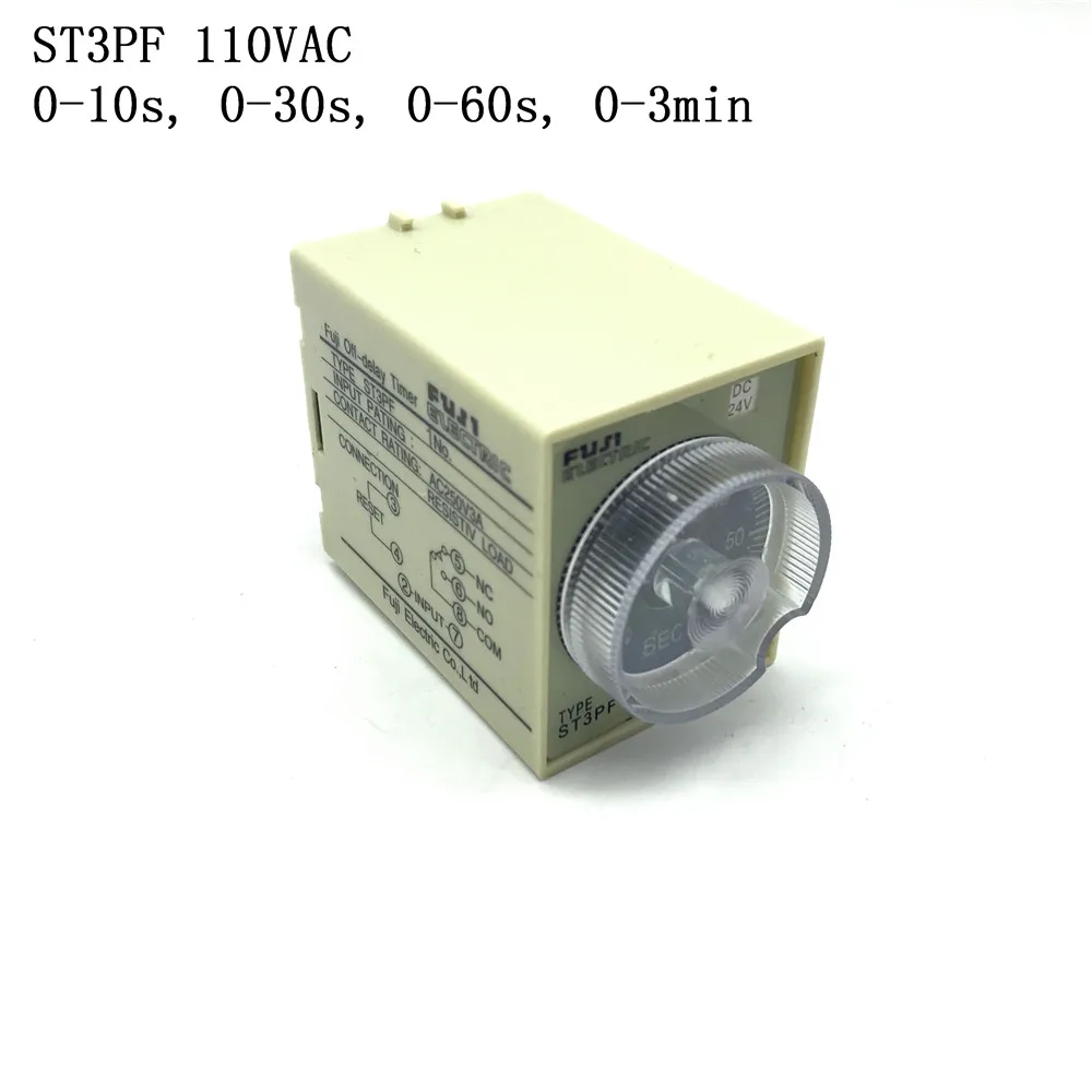 1 компл./лот ST3PF AC110V 10S/30S/60S/180S отключение питания задержка работы реле времени