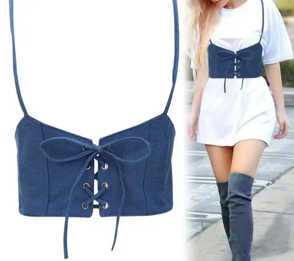 Распродажа женский классический ремень на талию из джинсовой ткани пояс для