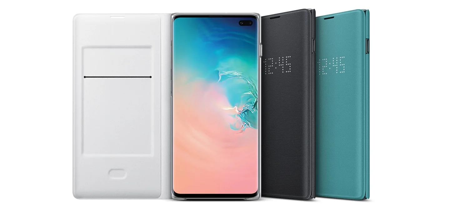 Для SAMSUNG S10 официальный Galaxy S10+ светодиодный чехол-кошелек откидная крышка Galaxy S10 Plus S10e смарт-карта карманный кожаный чехол