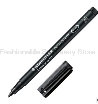 4 шт., STAEDTLER, 317 м, цветные маркерные ручки, маслянистые маркеры, канцелярские принадлежности, школьные офисные принадлежности, быстросохнущие водонепроницаемые перманентные маркеры - Цвет: Черный
