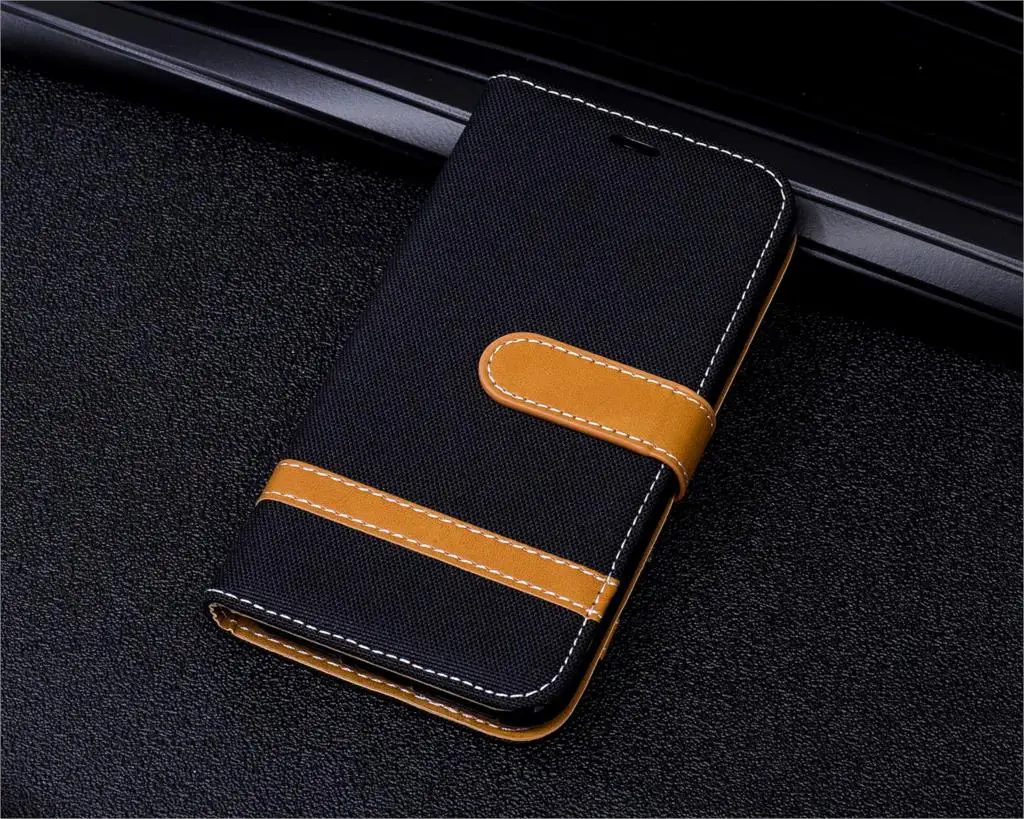 Для sony Xperia 10 XA2 Ультра чехол из джинсовой ткани Coque Etui чехол для sony Xperia XA1 Plus XZ1 Compact XZ Премиум ТПУ чехол - Цвет: black
