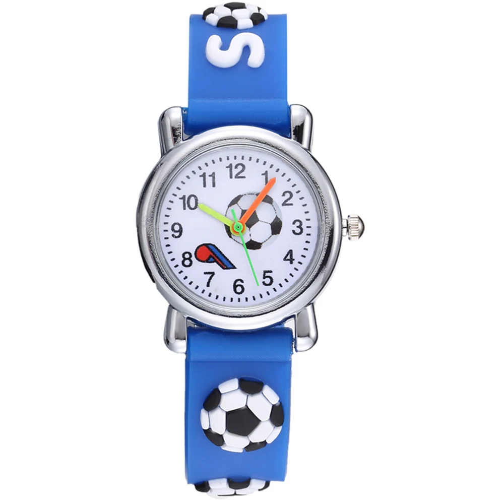 Football Silicone Kids Watches Unique Design Cartoon Ball Wristwatch Boy Quartz Montre Enfant Children Birthdays Gift reloj niño