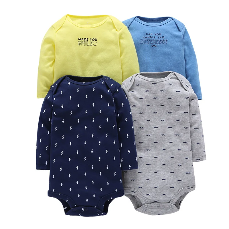 2018 children's leisure brand 4 sets baby boy girls coveralls suit summer short-sleeved cotton clothing | Детская одежда и