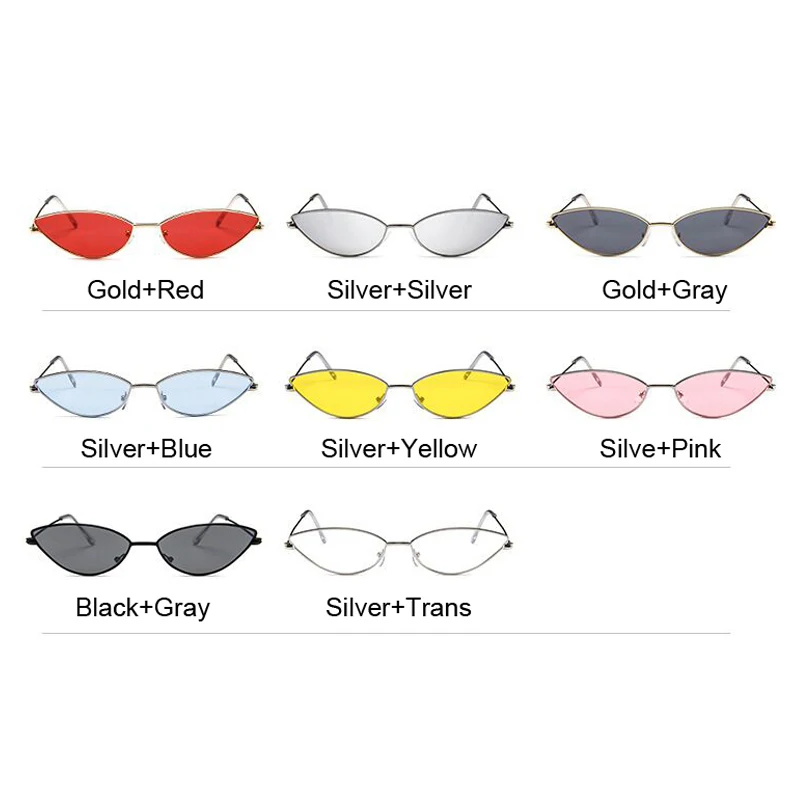 Cute Sexy Cat Eye Sunglasses Women Retro Small Black Red Pink Cateye Sun Glasses Female Vintage Shades For Women images - 6