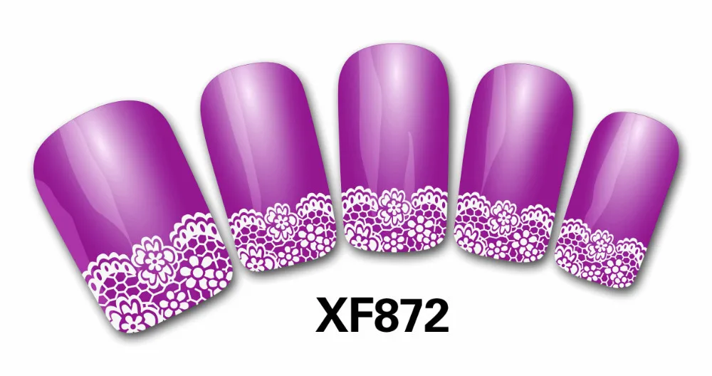 French style Sheet x3 set beautiful white flower 3D Design Tip Nail Art Sticker Decal Manicure Mix Color nail tools | Красота и