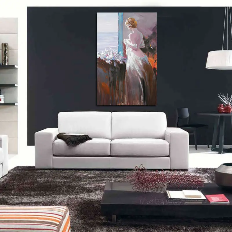 Портретные модные картины ручной работы декоративная картина для спальни боди