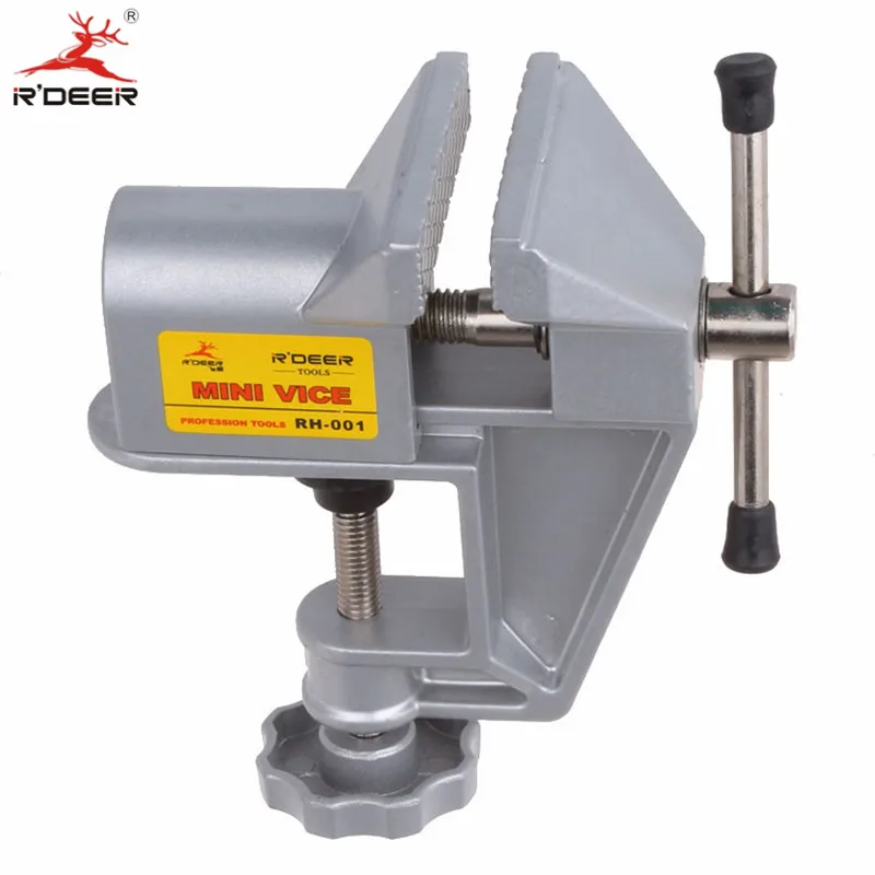 RDEER Mini тиски из алюминиевого сплава скамейка универсальная машина зажим