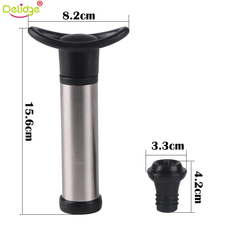 Delidge нержавеющая сталь Пробка для вина Еда Вакуумный упаковщик бар аксессуары