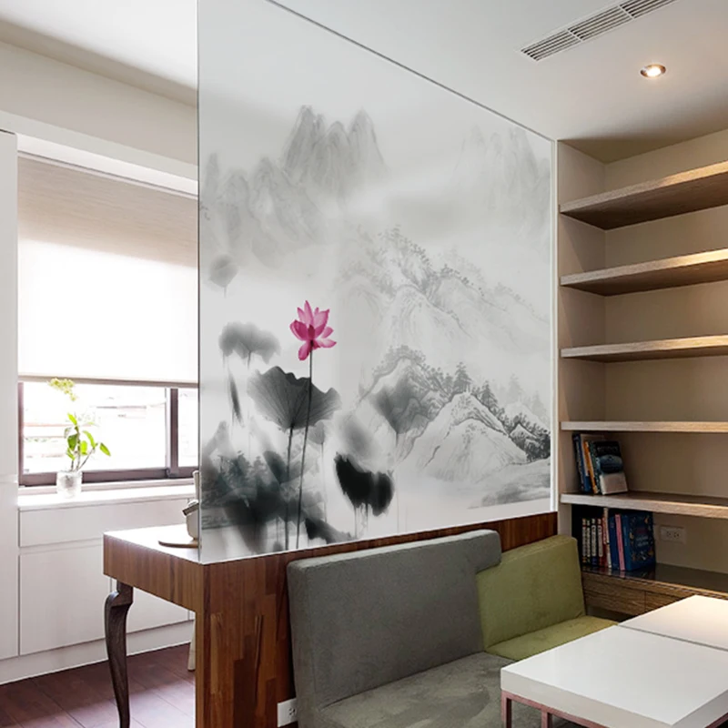 Статические стеклянные наклейки матовая бумага украшение для спальни гостиной