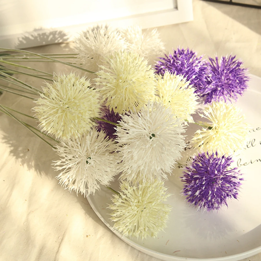 5 вилки сад 72 см Искусственный Одуванчик цветы из шелка гиацинт цветок для