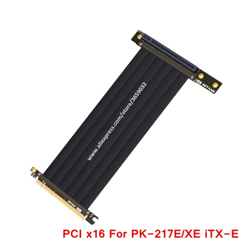 Гибкий кабель Gen3 PCIE x16 To Riser pci e PCI 16x для PHANTEK ENTHOO Evolv Shift PH ES217E/XE PK 217E/XE ITX материнская