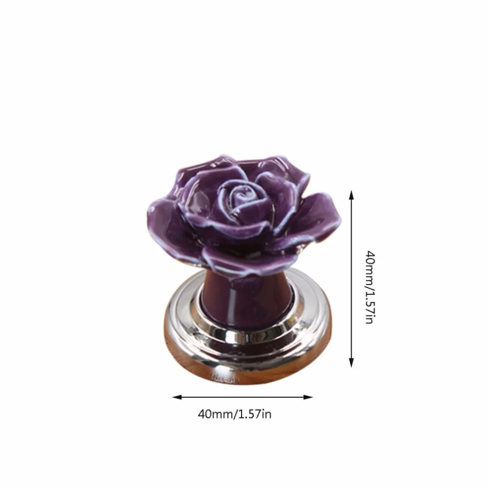 2019 новая мода Роза цветок сплав прокладка керамические шкаф 1009 ручки для