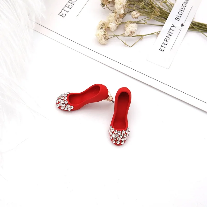 Женские серьги гвоздики на высоком каблуке с кристаллами|earrings for women|fashion earrings
